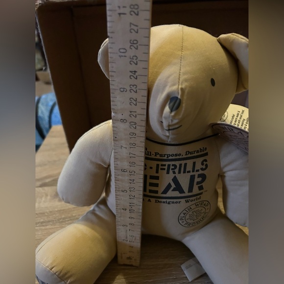 1985 Dakin No Frills Stuffed Bear Vintage Tags Attached - Picture 9 of 10